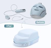 Étui personnalisé pour masque facial Shark CryoGlow LED avec coque rigide, poignée de protection et bandoulière réglable