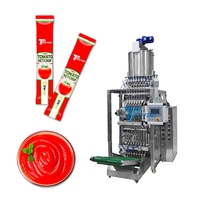 Machine d'emballage automatique multi-voies à 4 côtés pour sachets de liquide, shampoing, sauce, ketchup, pâte de tomate