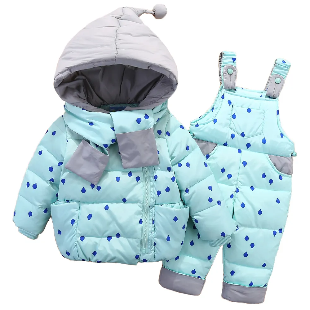 New Retail Online Shopping Girls Newborn Outfit Kids Winter Blue Coats From China Wholesale Market