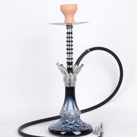 Nouvelle boutique de tabac, chicha premium en aluminium avec 2 tuyaux, 4 tuyaux