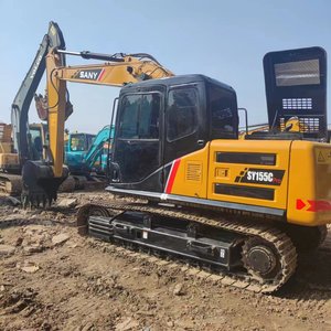 SANY SY155C Excavadora Usada de 15 Toneladas, Equipo de Excavación Mediano, Motor Hidráulico, Excavadora de Orugas para Movimiento de Tierras 155C - Product Image 1