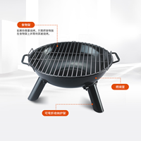 Nouvelles Idées de Produits Boleefun Commercial Offset Baril Noir Grils à Charbon de Bois Gril de BBQ Extérieur Gril de Fumeur à Charbon de Bois Vertical