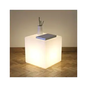 Hot Selling Led Cubes Battery Powered Outdoor Waterproof Garden Rgb Cube Seat