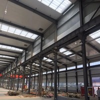 Bâtiment d'atelier en structure métallique pour entrepôt d'usine, entrepôt préfabriqué en structure métallique, bâtiments de stockage industriels