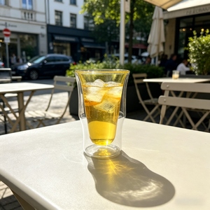 Vente en gros de gobelets en verre en forme de joint de bambou, résistants à la chaleur et au froid, pour café glacé, thé, lait, jus, bière, soda, crème glacée, latte, milkshake - Product Image 2