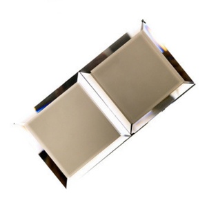 <b>Small</b> Cut Size Custom Modern square Shape Beveled Edge Bronze <b>Mirror</b> Tile Pieces for Wall - Product Image 2