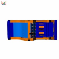 Château gonflable en PVC avec toboggan, structure d'escalade et parcours d'obstacles, jeu sportif pour enfants, idéal pour la location en parc aquatique, intérieur et extérieur