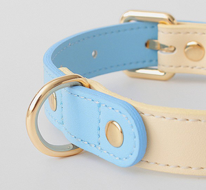 طوق جلد للكلاب الصغيرة/المتوسطة/الكبيرة-إبزيم مبطن ناعم قابل للتعديل من السبائك تصميم كلاسيكي أنيق فاخر - Product Image 4