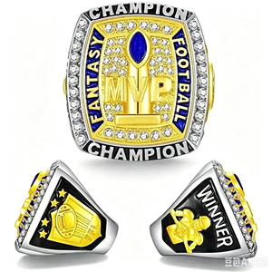 Bague <span class=keywords><strong>de</strong></span> championnat <span class=keywords><strong>de</strong></span> football Dream 2025 2026 MVP, bague commémorative bicolore, cadeau sportif <span class=keywords><strong>de</strong></span> haute qualité, adapté aux hommes et aux femmes - Product Image 5