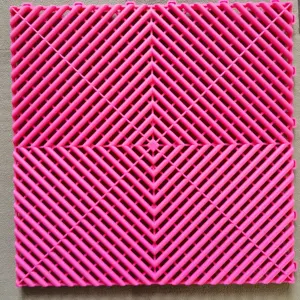 Readygo plastic floor tiles colorful new materials eco friendly race deck pink garage flooring tiles