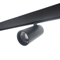 Système d'éclairage linéaire magnétique intelligent 48V à LED sur rail magnétique, lampe LED sur rail magnétique