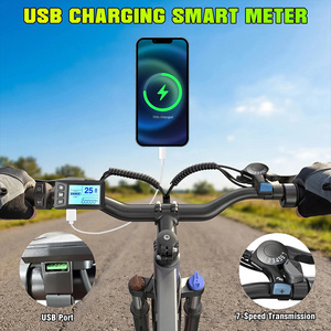26 İnç E-Bisiklet 720W 25 MPH 50 Mil Menzil 30 Derece Yokuş Tırmanma Kapasitesi 7 Vitesli Disk Frenli Elektrikli Dağ Bisikleti Yetişkinler İçin - Product Image 4