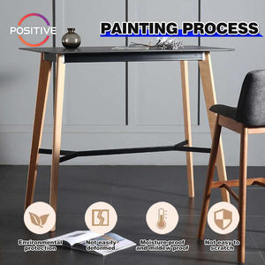 <span class=keywords><strong>Table</strong></span> de bar rectangulaire ultra-étroite en bois massif <span class=keywords><strong>Table</strong></span> haute scandinave simple <span class=keywords><strong>pour</strong></span> la maison <span class=keywords><strong>Table</strong></span> de bar de loisirs <span class=keywords><strong>pour</strong></span> <span class=keywords><strong>balcon</strong></span> - Product Image 2