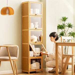 Estante de Almacenamiento de <span class=keywords><strong>Especias</strong></span> Multifuncional de Bambú de 5 Niveles para Cocina - Product Image 2