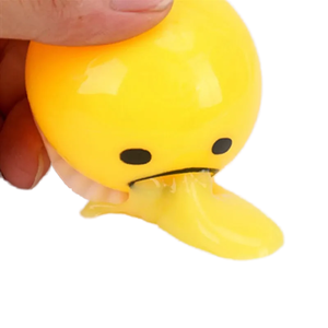 Jouet sensoriel souple en silicone personnalisé en forme de jaune d'œuf pour enfants, anti-stress et décompression, nouveauté - Product Image 1