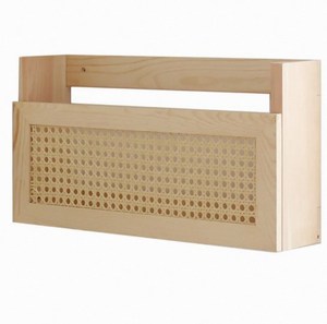 Giá để đồ treo tường hình chữ nhật bằng gỗ chắc chắn, thiết kế hiện đại sang trọng cho phòng khách gia đình. - Product Image 1