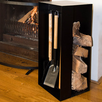 Kit d'outils de cheminée, 20 pièces, vente en gros, accessoires de cheminée avec stockage du bois, expédition en chine