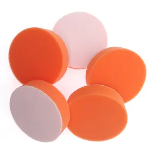 4 inch 100MM Buffing Sponge Pad Orange Sponge Rubbing Ruber Scouring Pad All Purpose for Car Bathroom