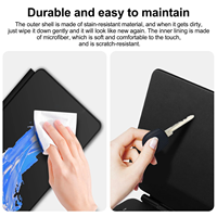 Étui clavier sans fil pliable en cuir PU Laudtec pour tablette Tab S9+ 12,4 pouces, rétroéclairage 7-RGB, protection intégrale, magnétique