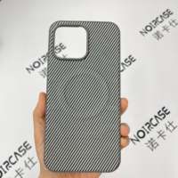TPU + PC 2 en 1 étuis de téléphone en cuir collé, sergé simple neutre, conception à grand trou, compatible pour iPhone 13/15/16 Pro Max/Plus