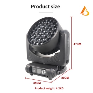 Precio al por mayor: Luz de cabeza móvil Bee Eye de 500W RGBW para escenario, con zoom LED - Product Image 3