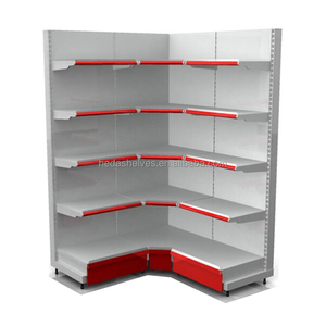 Prezzo di fabbrica doppio lato metallico negozio al dettaglio supermercato Gondola scaffalatura scaffale per negozio - Product Image 4