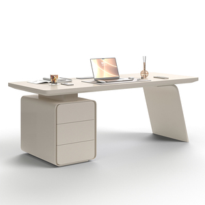 <span class=keywords><strong>Escritorio</strong></span> de oficina moderno, mueble ejecutivo básico <span class=keywords><strong>blanco</strong></span> de lujo, gerente de CEO, <span class=keywords><strong>escritorio</strong></span> de oficina con cajones - Product Image 4