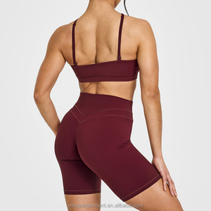 Custom Sport Seamless Wear Plus Size Cross Strappy Workout Sets for Women High Waist <strong>Leggings</strong> Gym Fitness Yoga Women's Sets - Product Image 2