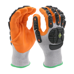 Gants résistants aux chocs élevés, protection dorsale en TPR, gants de mécanicien robustes pour le pétrole, le gaz, le forage, l'exploitation minière, la construction, EPI - Product Image 1