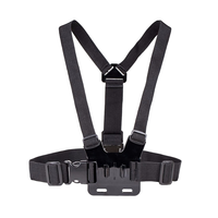 Sangle de poitrine 2-en-1 pour GoPro, support de téléphone pour prise de vue POV, support de téléphone pour cyclisme en extérieur et diffusion en direct