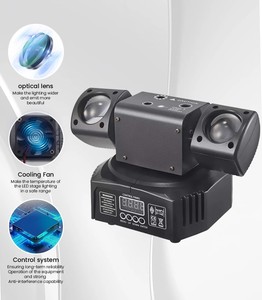 2 cánh tay BEE Eye DMX âm thanh điều khiển từ xa DJ Chiếu sáng Mini di chuyển đầu Disco ánh sáng <span class=keywords><strong>36W</strong></span> RGBW chùm ánh sáng sân khấu - Product Image 4