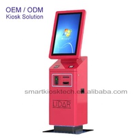 Quiosco de autoverificación de 21,5 pulgadas, lector RFID NFC, pago sin efectivo, quiosco de boletos de apuestas deportivas