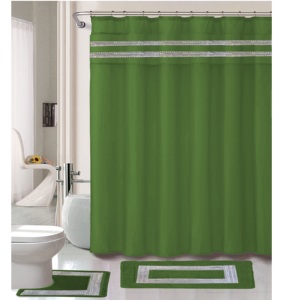 Ensemble <span class=keywords><strong>de</strong></span> <span class=keywords><strong>tapis</strong></span> <span class=keywords><strong>de</strong></span> <span class=keywords><strong>bain</strong></span> 15 pièces, bordé <span class=keywords><strong>de</strong></span> paillettes, ensemble <span class=keywords><strong>de</strong></span> <span class=keywords><strong>salle</strong></span> <span class=keywords><strong>de</strong></span> <span class=keywords><strong>bain</strong></span> en tissu, rideau <span class=keywords><strong>de</strong></span> douche, <span class=keywords><strong>tapis</strong></span> et ensemble <span class=keywords><strong>de</strong></span> contour avec crochets en métal - Product Image 6