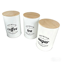 Boîtes de rangement en métal pour aliments, thé, café et sucre, qualité alimentaire, simples, étanches à l'humidité, pour la cuisine