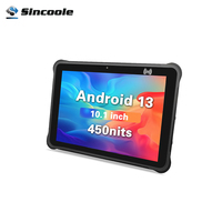 Tablette robuste OEM ST11Q3 avec lecteur de codes-barres, tablette industrielle Android 13 de 10,1 pouces avec lecteur de codes-barres 1D/2D QR, scanner d'inventaire, 5G GPS NFC