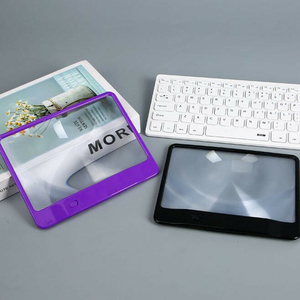 <span class=keywords><strong>Loupe</strong></span> de lecture pleine page 3X avec éclairage LED, légère, pour enfants, seniors, artisanat, timbres, cartes - Product Image 1