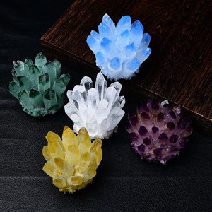 Bán Buôn Tự Nhiên Hiếm Màu Xanh Lá Cây Phantom Thạch Anh Tinh Thể Nguyên Cụm Mẫu Thích Hợp Cho Nhà Pha Lê Cụm - Product Image 3