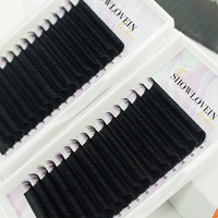 Extensions de cils en cachemire synthétique noir, fournitures en gros, cils volumineux doux, cils en cachemire de qualité supérieure