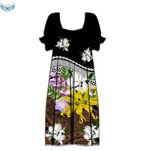 Tissu imprimé style tribal polynésien, micronésien, des îles du Pacifique, nouveau design, en rouleau, pour robe Mumu, femmes, hommes et enfants - Product Image 4