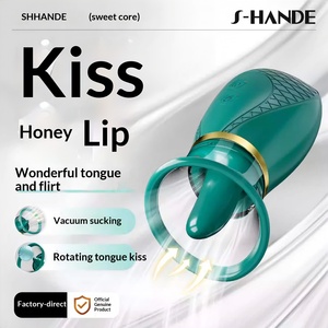 Sexspielzeug Handgehaltener Leck-Zungen-Vibrator für Brustwarzen Frauen Klitoris-Sauger Oral-Leck-Massagegerät für Frauen - Product Image 2