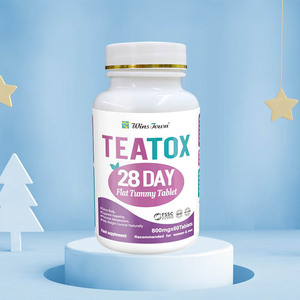 Wins Town Extraits Naturels de Plantes Teatox 28 Jours Ventre Plat Produits Ventre Plat Compléments Alimentaires pour la Détoxification de la Graisse Abdominale - Product Image 6