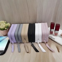 Portefeuille rectangulaire en silicone style sac à main, porte-cartes, grande bourse à monnaie, petite pochette, étui à clés, sac de rangement pour écouteurs et documents d'identité, idéal pour les voyages
