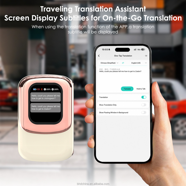 Real-time Translation Smart Earbuds Simultaneous Interpretation Bluetooth Headphones for Global Business Travel and Meetings