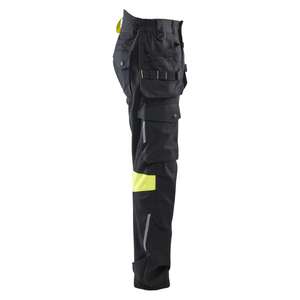 BLAKLADER - 141815129933C46 Pantalones Inherentes Artesanos Negro/Amarillo Hi-vis-PANTALONES DE TRABAJO EAN 7330509903155 - Product Image 4