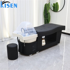Kisen Lit de lavage capillaire avec circulation d'eau et cascade, équipement SPA capillaire, table de thérapie capillaire pour salon, modèle Global Machine en promotion - Product Image 5