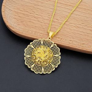 JXX 2024 Women's Fashion Necklace Pendant New Design Brass with Gold Plating Jewelry for Kids - Product Image 4