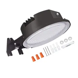 YAXW ETL 5001457 Sensor Biru Senja Hingga Fajar LED Lampu Gudang Luar Ruangan Datar/Ramping Fitting Led 150W 120W 100W 90W 70W 50W 40W 30W 20W