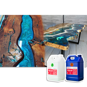 Pegamento de resina epoxi Crystal AB y endurecedor líquido transparente Ecológico para madera y RiverTables - Product Image 5