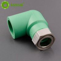 20x1/2 "-32x1" SAM-UK PPR UNION COUDE Eau Ppr Raccord de tuyau de plomberie Coude de compression Noms du raccord de tuyau Ppr