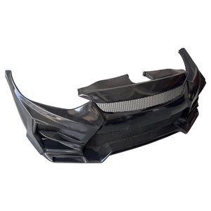 Auto Car LED Front Bumper Lip Bodykit for 2016-2018 Bumper Guard Side Skirt with Exhaust Cut-Outs Made From Plastic - Product Image 5